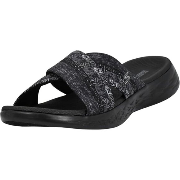 Skechers Womens On the Go 600 Monarch Butterfly Slide Goga Mat Size 8 - Picture 1 of 9